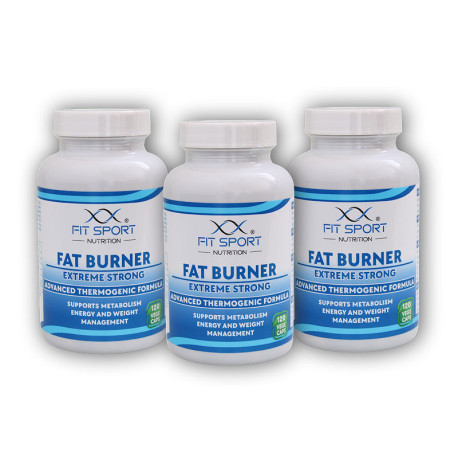 3x Fat Burner Extreme Strong 120 vege caps - Spalovač tuků