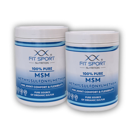 2x 100% Pure MSM - Methylsulfonylmethan 500g - Organic Sulfur