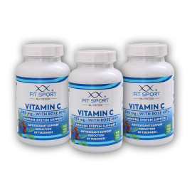 3x Vitamin C 500mg with Rose Hips 130cap