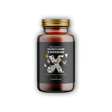 Curcumin &amp; Piperine 60 rostlinných kapslí kurkumin