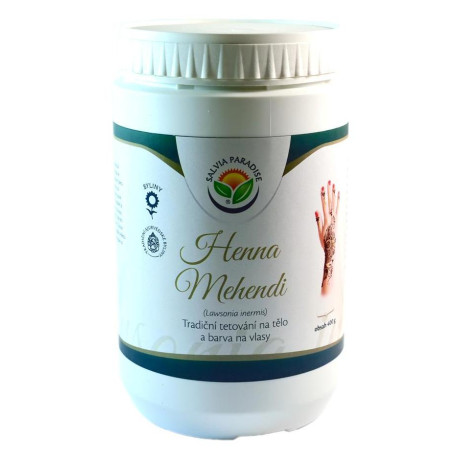 Henna Mehendi tradiční tetování na tělo a barva na vlasy 400 g