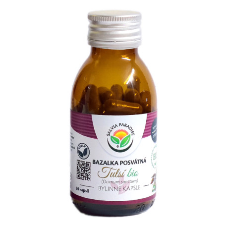 Tulsí - bazalka posvátná kapsle BIO 60 ks