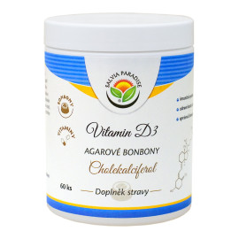 Vitamin D3 – Cholecalciferol agarové bonbony 60 ks