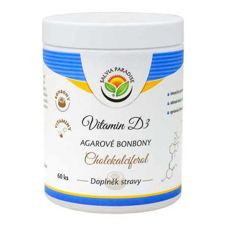Vitamin D3 – Cholecalciferol agarové bonbony 60 ks
