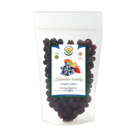 Kanadské borůvky sušené mrazem - lyofilizované 250g