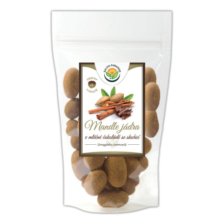 Mandle v mléčné čokoládě se skořicí 150g