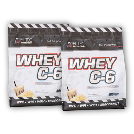 2x Whey C6 CFM 100% whey protein 2250g - bor vka-vanilka