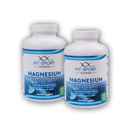 2x Magnesium GOOD NIGHT 150 vege caps - Hořčík Sleep Well