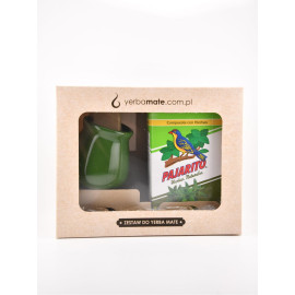 SET s bylinným krémem Yerba Mate Pajarito – hladká zelená
