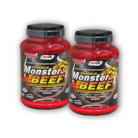 2x Anabolic Monster BEEF 90% Protein 1000g - strawberry-banana