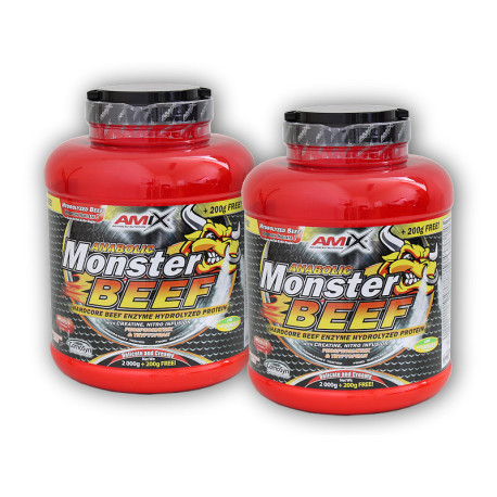 2x Anabolic Monster BEEF 90% Protein 2200g - strawberry banana