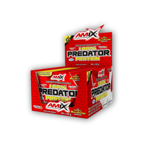 10x 100% Predator Protein 30g - AKCE - strawberry