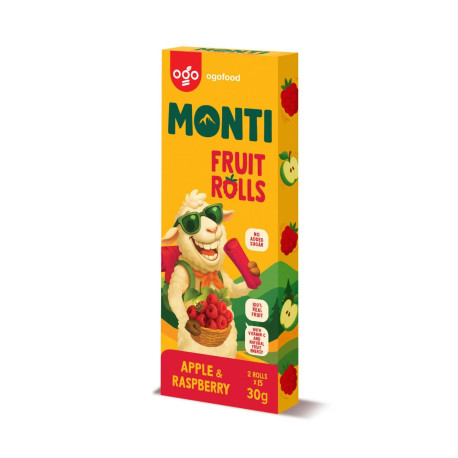 MONTI Fruit Tube Apple & Raspberry - 30g