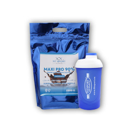 Maxi Pro 90% 2500g + šejkr Fitsport - dubai chocolate