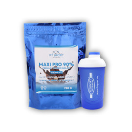 Maxi Pro 90% 750g + šejkr Fitsport - dubai chocolate