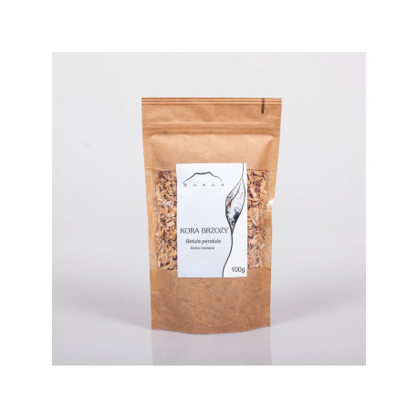 Březová kůra - ručně sklizená - Betula verrucosa - 100g nasekaná