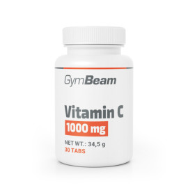 Vitamin C 1000 mg - GymBeam - bez chuti - 30 tablet.