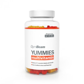 Multivitaminové dobroty - GymBeam - pomeranč, citron, třešeň - 60 sáčků.
