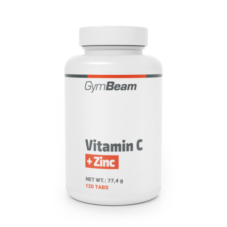 Vitamín C + zinek - GymBeam - 120 tablet.