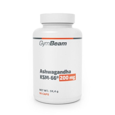 Ashwagandha KSM-66® - GymBeam - 90 uzávěrů.