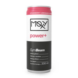 MOXY power+ Energy Drink 330 ml - GymBeam - Jahodová limonáda