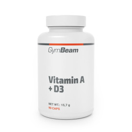 Vitamin A + D3 - GymBeam - 90 sáčků.