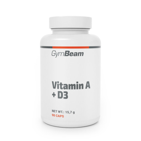 Vitamin A + D3 - GymBeam - 90 sáčků.