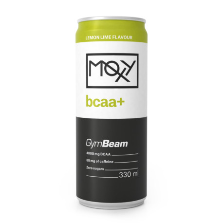 Energetický nápoj MOXY bcaa+ 330 ml - GymBeam - citronová limetka