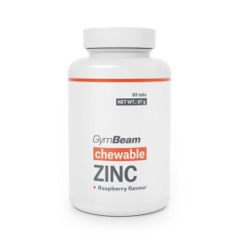 Zinek, sací tablety - GymBeam - malina - 60 tablet.