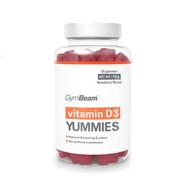 Vitamín D3 Yummies - GymBeam - Jahoda - 50 sáčků.