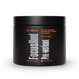 Focus Blend Pre-workout - GymBeam - Strawberry Kiwi - 300 g