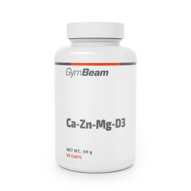 Vápník-zinek-hořčík-vitamín D3 - GymBeam - 90 sáčků