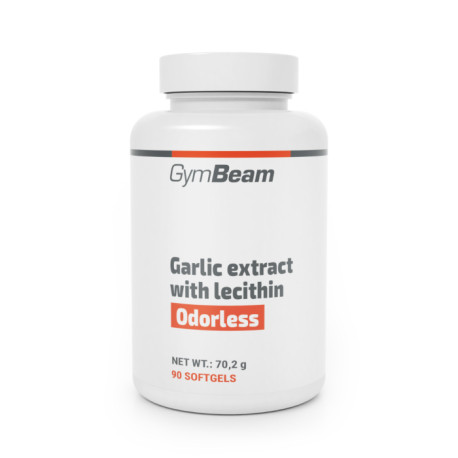 Česnekový extrakt s lecitinem – GymBeam – 90 sáčků.