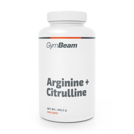 Arginin + citrulinu - GymBeam - 240 sáčků.