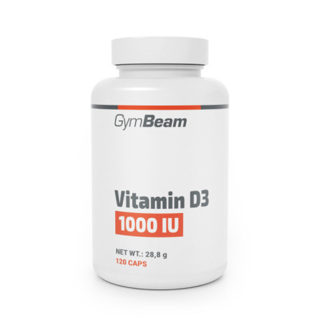 Vitamín D3 1000 IU - GymBeam - 120 sáčků