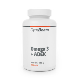 Omega 3 + ADEK - GymBeam - 90 kapslí