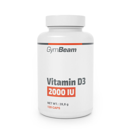 Vitamin D3 2000 IU - GymBeam - 120 sáčků