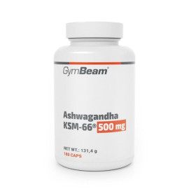 Ashwagandha KSM-66® 500mg - GymBeam - 180 kapslí.