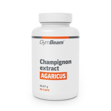 Extrakt z šampignonu (Agaricus) s 20 % polysacharidů a 10 % beta-glukanů – GymBeam – 90 sáčků.