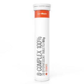B-Complex 100% třpytivý - GymBeam - oranžový - 20 tablet.