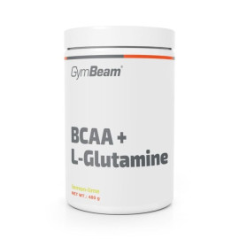 BCAA + L-glutamin – GymBeam - Lemon Lime - 480 g