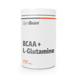 BCAA + L-glutamin – GymBeam - Orange - 480 g