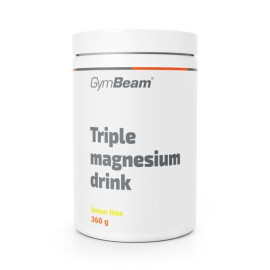 Trojitý hořčíkový nápoj - GymBeam - Lemon Lime - 360 g