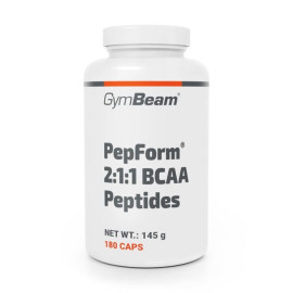 BCAA 2:1:1 PepForm® peptidy - GymBeam - 180 kapslí.