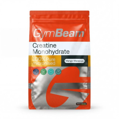 100% kreatin monohydrát - GymBeam - Mango marakuje - 750 g