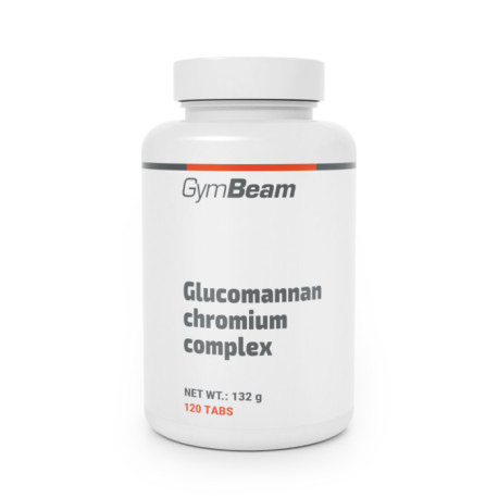 Glukomannan a chromový komplex - GymBeam - 144 g - 120 tablet.