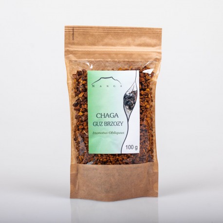 Čaga - Inonotus obliquus - 100g nasekaný