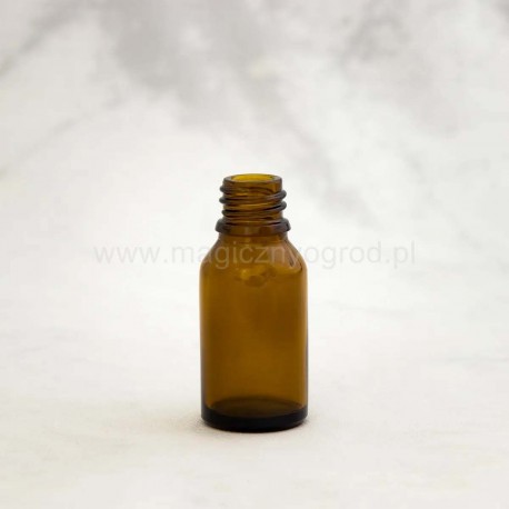 Hnědá skleněná láhev - 15ml, vnitřní průměr 18 mm