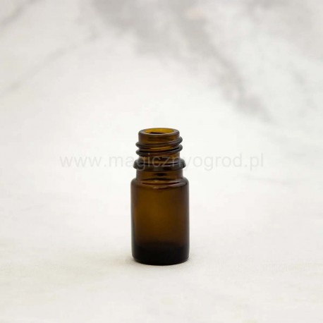 Hnědá skleněná lahvička - 10ml, vnitřní průměr 18 mm