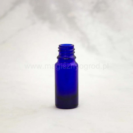 Modrá skleněná láhev 10ml, vnitřní průměr 18 mm